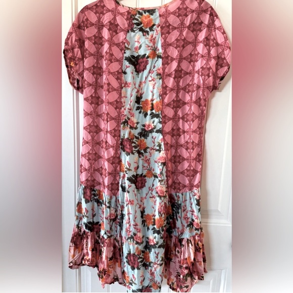 Sundance Juliet Roses Mixed Floral Print Lightweight Dress Size Large - Picture 6 of 11